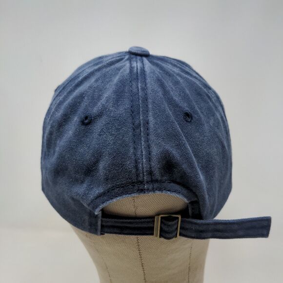 Take It Easy Men's Slideback Hat Blue Adjustable Embroidered Spell Out - Picture 7 of 11